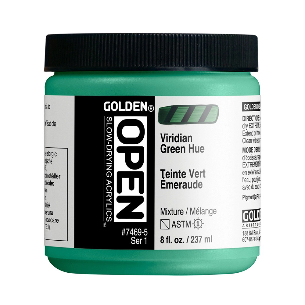Golden Open 2oz. Viridian Green hue S1
