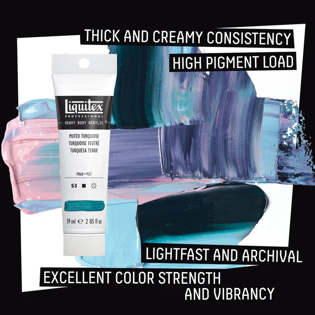 Liquitex Heavy Body Acrylic Set Muted Colours 6x59ml **ND**