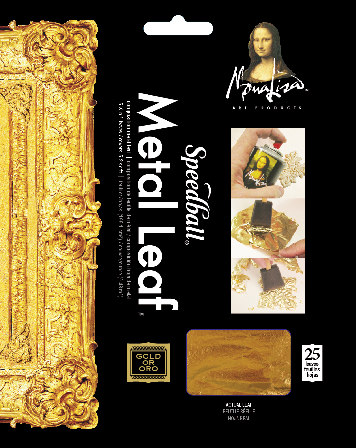 Mona Lisa Composition Gold Leaf 25 Sheets 5 1/2" square (0018204)