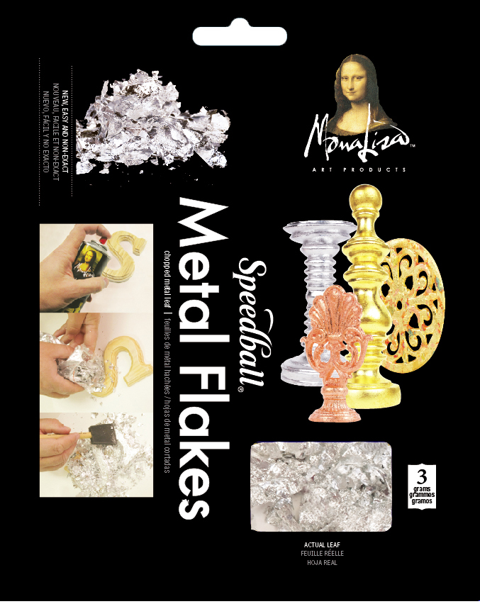 Mona Lisa Metal Flakes - Imitation Silver