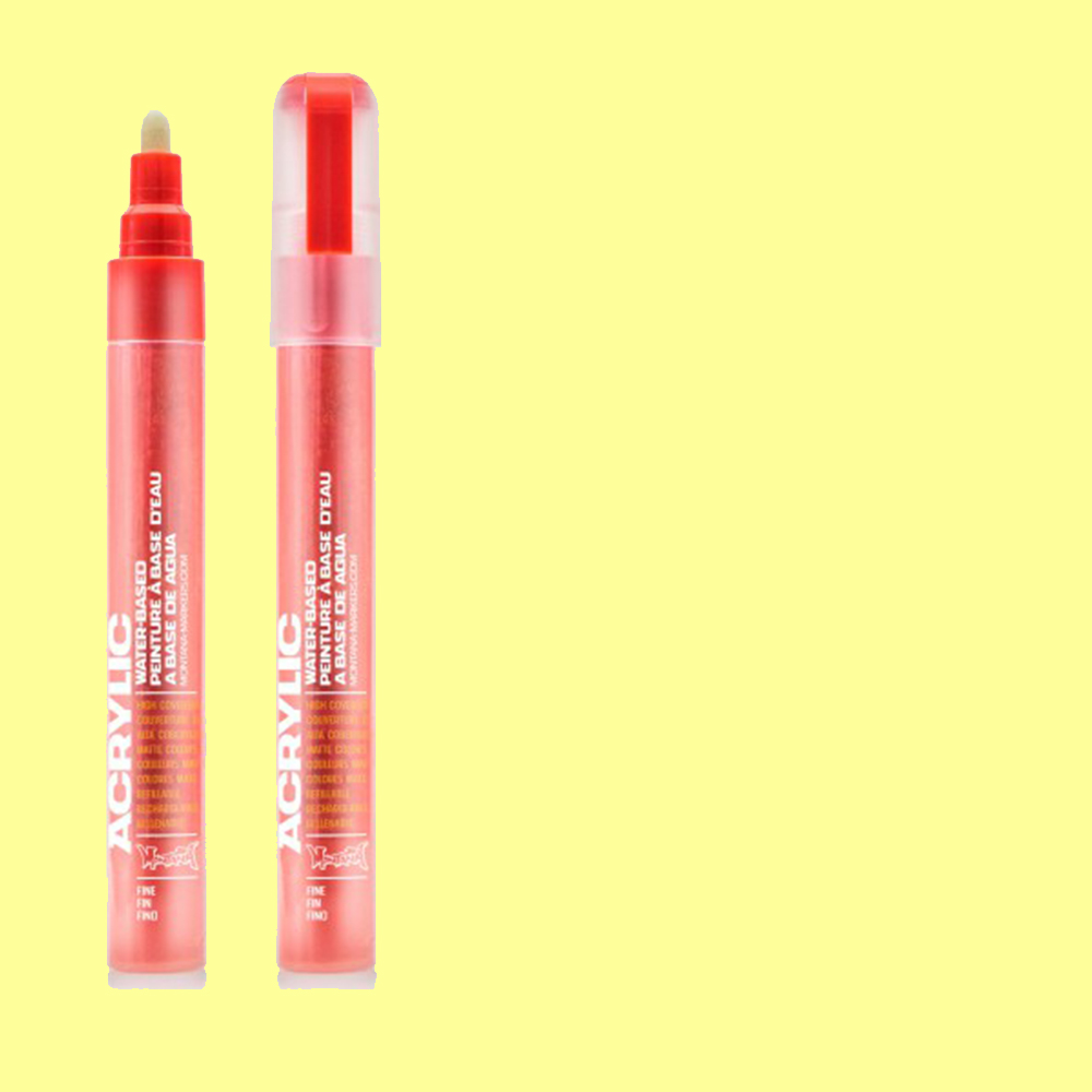Montana Acrylic Paint Markers Fine 2mm - Flash Yellow **ND**