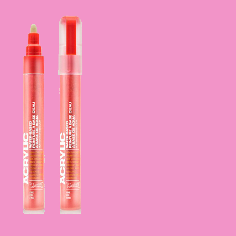 Montana Acrylic Paint Markers Fine 2mm - Shock Pink Light **ND**