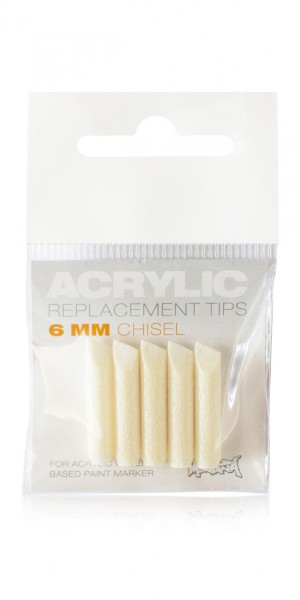 Montana Acrylic Paint Markers Nibs - Chisel 6mm - 5pk **ND**