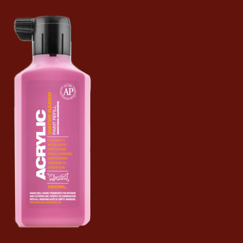 Montana Acrylic Paint Markers Refill Bottle 180ml - Royal Red **ND**