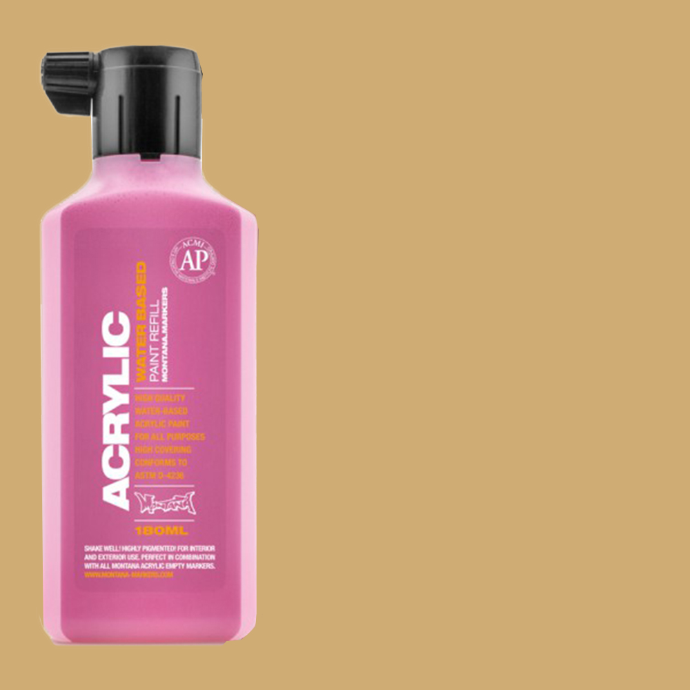 Montana Acrylic Paint Markers Refill Bottle 180ml - Sahara Beige **ND**