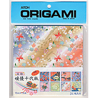 Origami Aitoh Himeyu Chiyogami 24 shts 5 7/8x5 7/8
