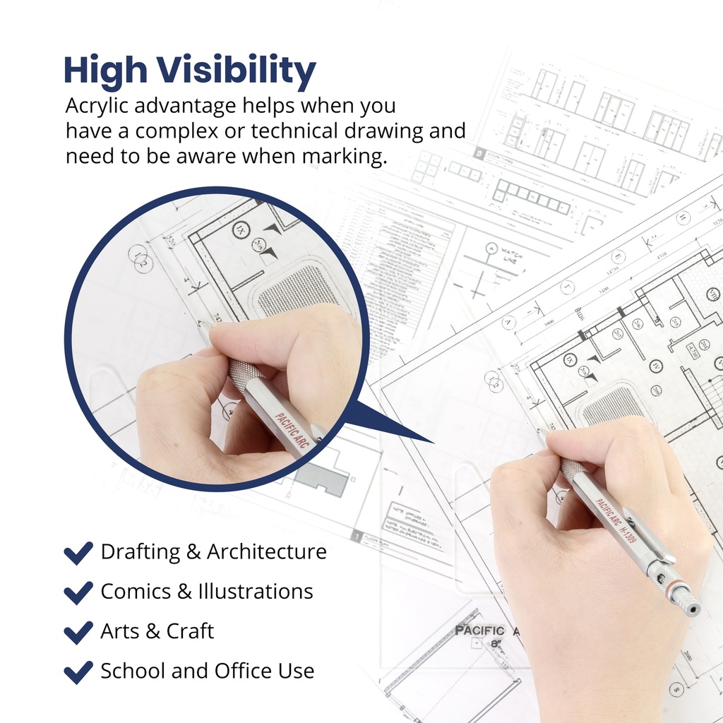 Pacific Arc Triangle Clear 30/60 - 12" **ND** 