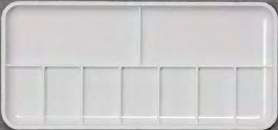 Palette Richeson Plastic Heavy Duty 9 Well Slant Tray 3 5/16" x 7 1/8"