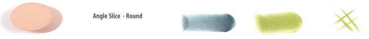 PanPastel Sofft Art Sponges - Angle Slice Round 2pc
