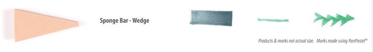 PanPastel Sofft Art Sponges - Sponge Bar Wedge 3pc