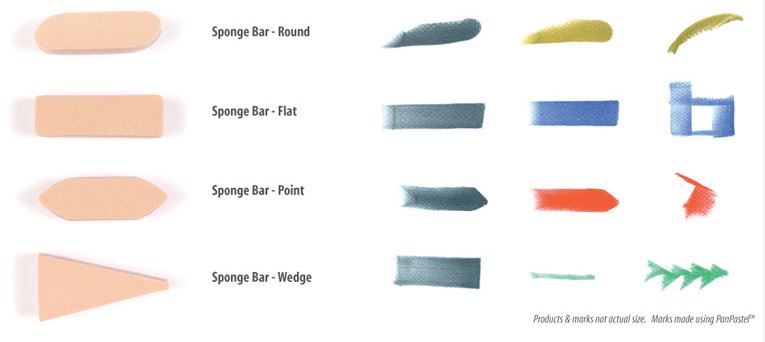 PanPastel Sofft Art Sponges - Sponge Bars Mixed 4pc