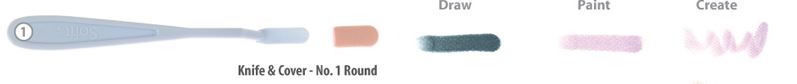 PanPastel Sofft Knives & Covers - No. 1 Round 6pc