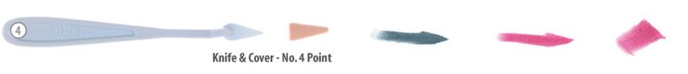 PanPastel Sofft Knives & Covers - No. 4 Point 6pc