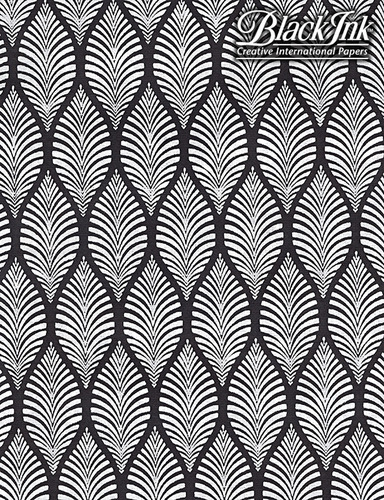 Paper Zebra Leaf - White on Black **ND-SO**