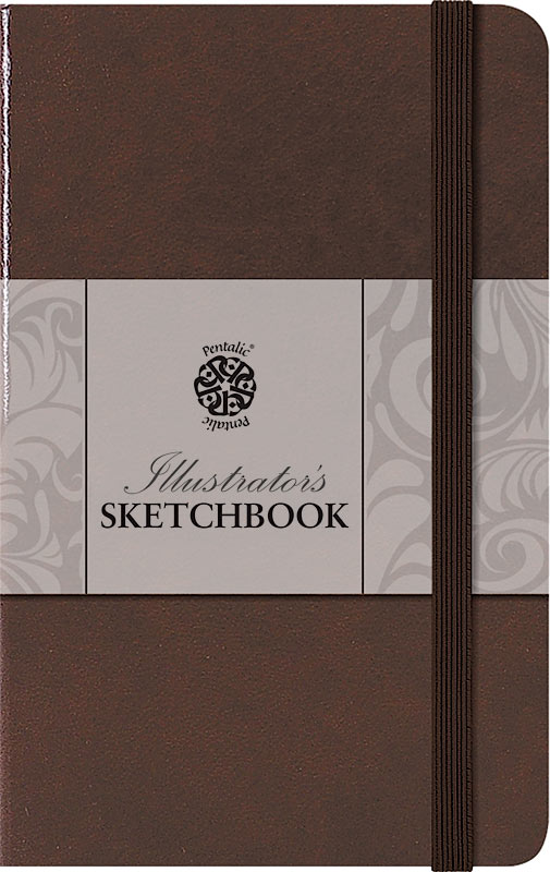Pentalic Illustrators Sketchbook Brown Mocha 3 1/2" x 5 1/2"