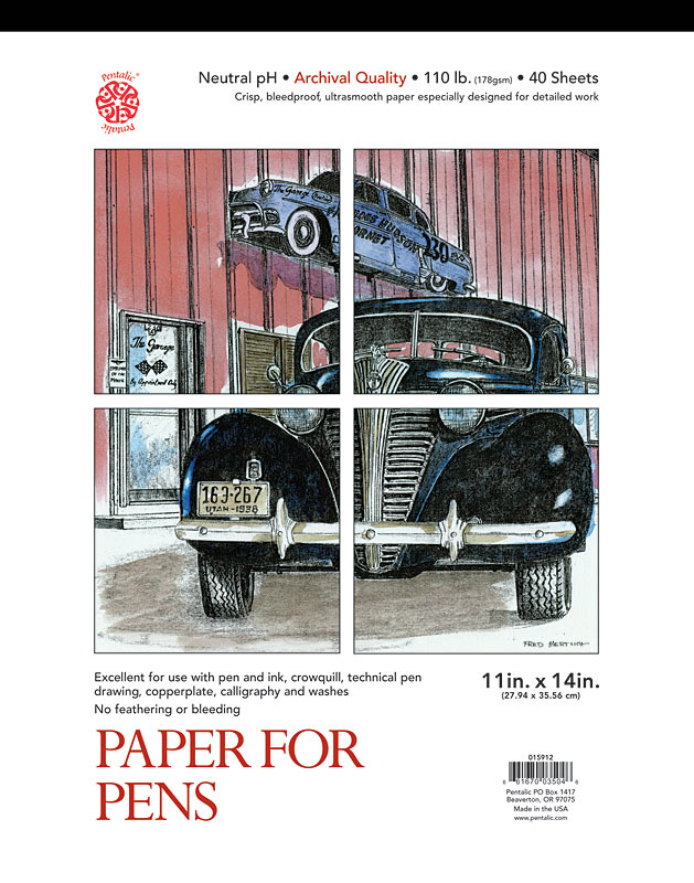 Pentalic Paper for Pens 11" x 14" 109 lb 40 Sht