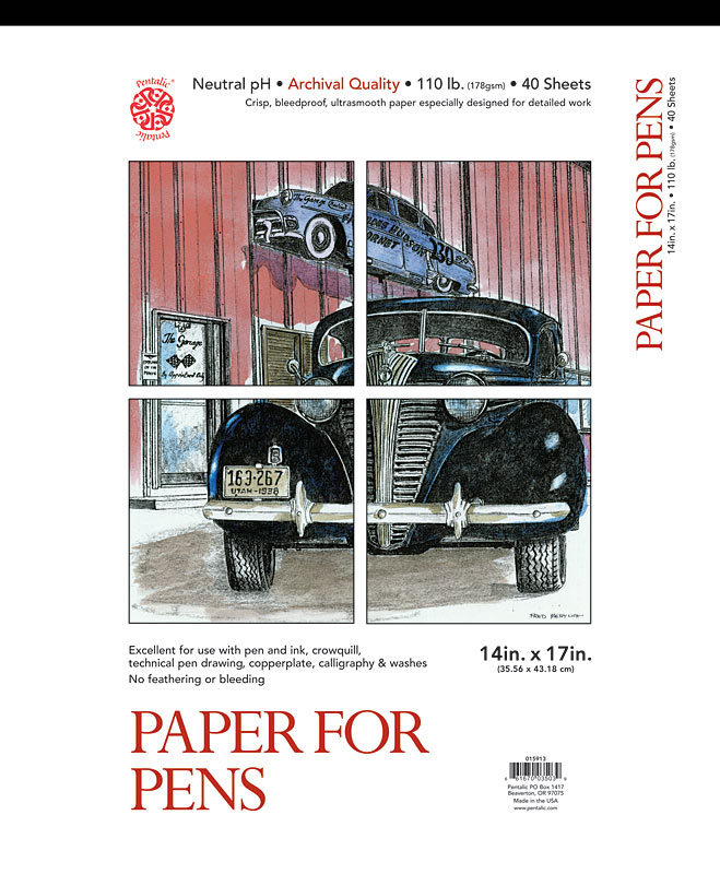 Pentalic Paper for Pens 14" x 17" 109 lb 40 Sht