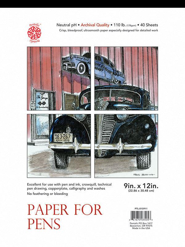 Pentalic Paper for Pens 9" x 12" 109 lb 40 Sht