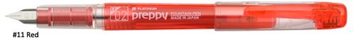 Platinum Fountain Pen Preppy EF 02 Red