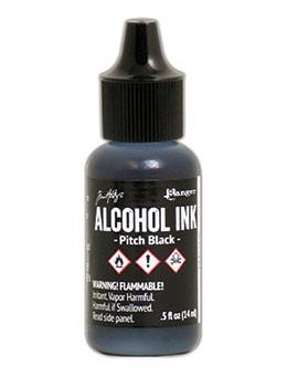 Ranger Tim Holtz Alcohol Ink 14ml Pitch Black **ND**