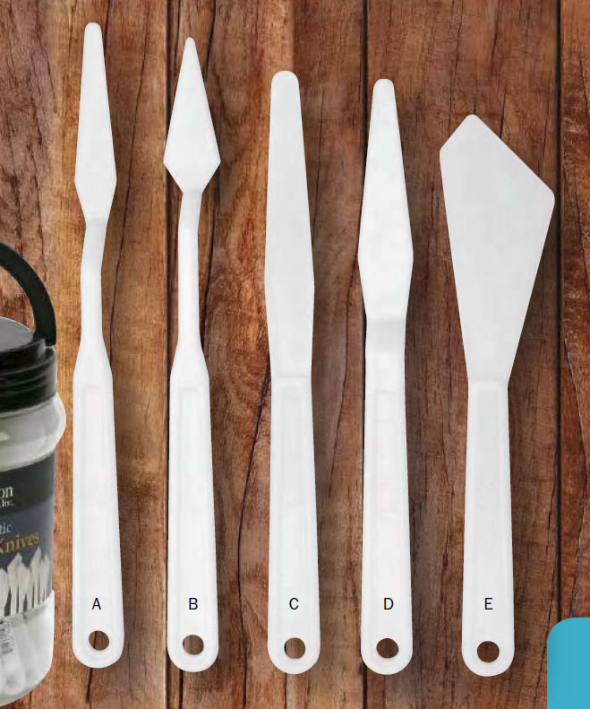 Richeson Painting Knives Plastic 5pc