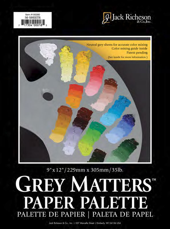 Richeson Palette Paper Grey Matters 6"x9" 30 Shts