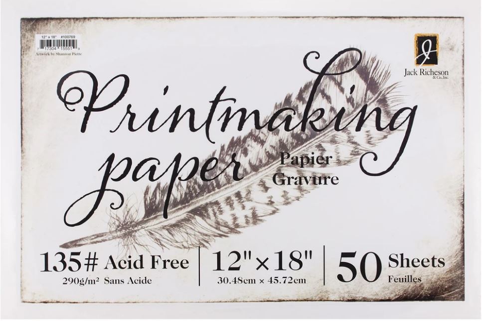Richeson Printmaking Paper #135 50 shts 12"x 18"