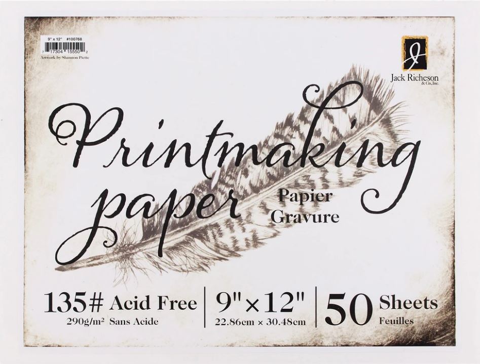 Richeson Printmaking Paper #135 50 shts 9"x 12"