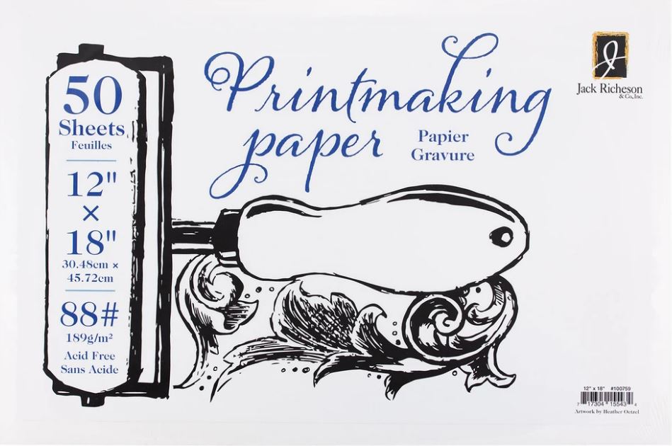 Richeson Printmaking Paper #88 50 shts 12"x 18"