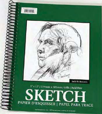 Richeson Sketch Pad 8.5" x 11" Coil Bound 60lb