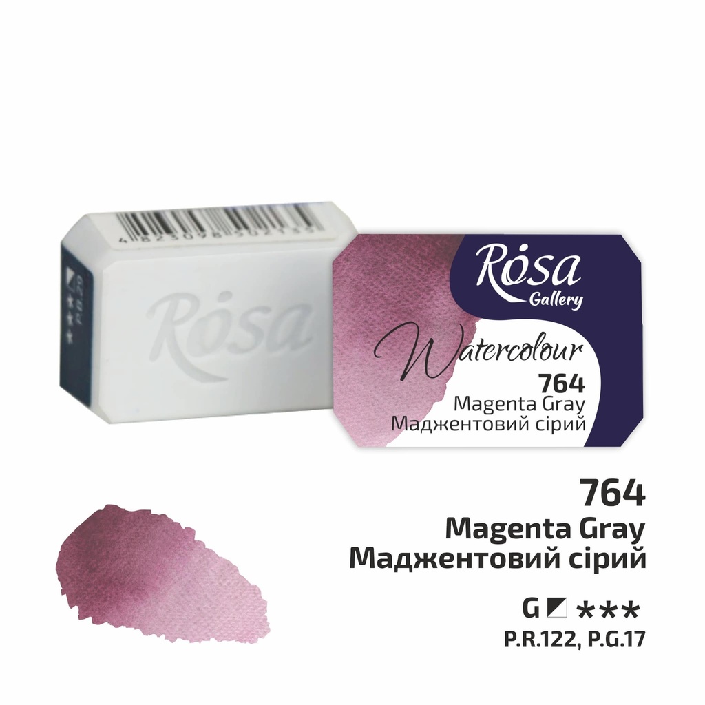 Rosa Gallery Artists Watercolour Pans Magenta Gray