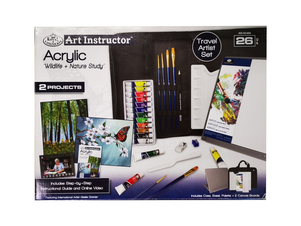 Royal & Langnickel Art Instructor Acrylic Set w/ Easel