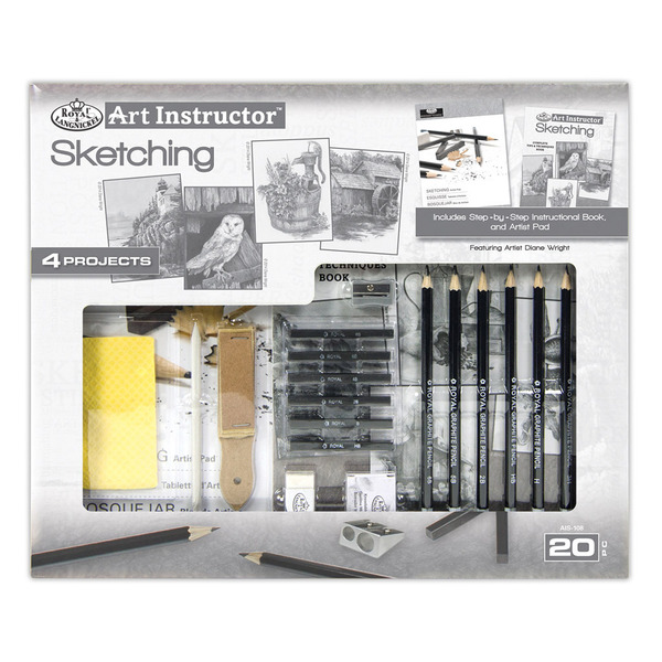Royal & Langnickel Art Instructor Sketching Set 4 Projects