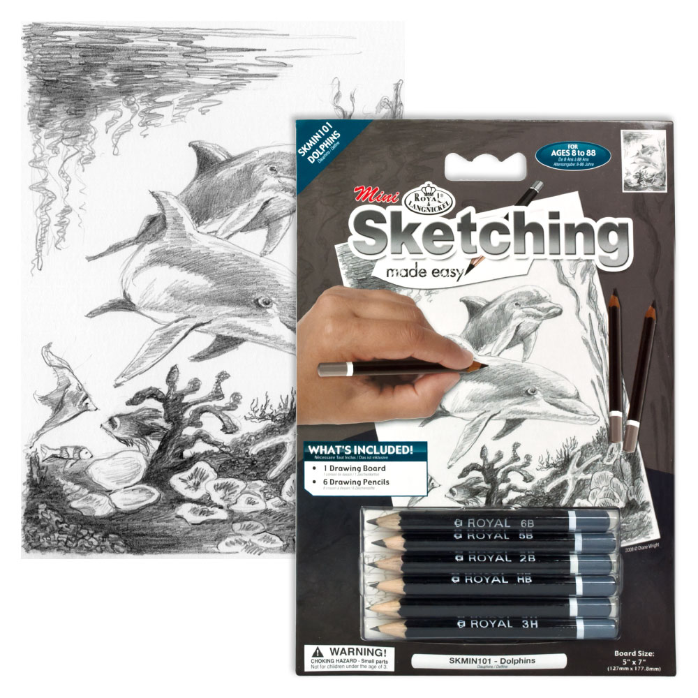 Royal & Langnickel Mini Sketching Made Easy Dolphins
