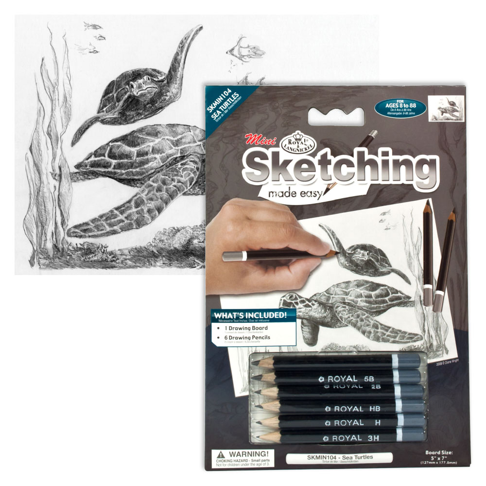 Royal & Langnickel Mini Sketching Made Easy Sea Turtles