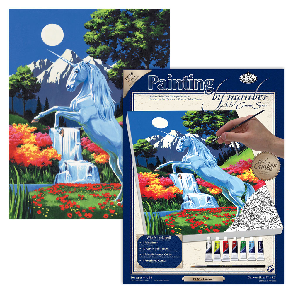 Royal & Langnickel Paint By Numbers Canvas Series Unicorn