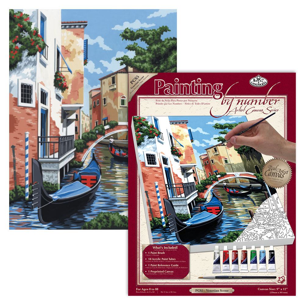Royal & Langnickel Paint By Numbers Canvas Series Venetian Scene