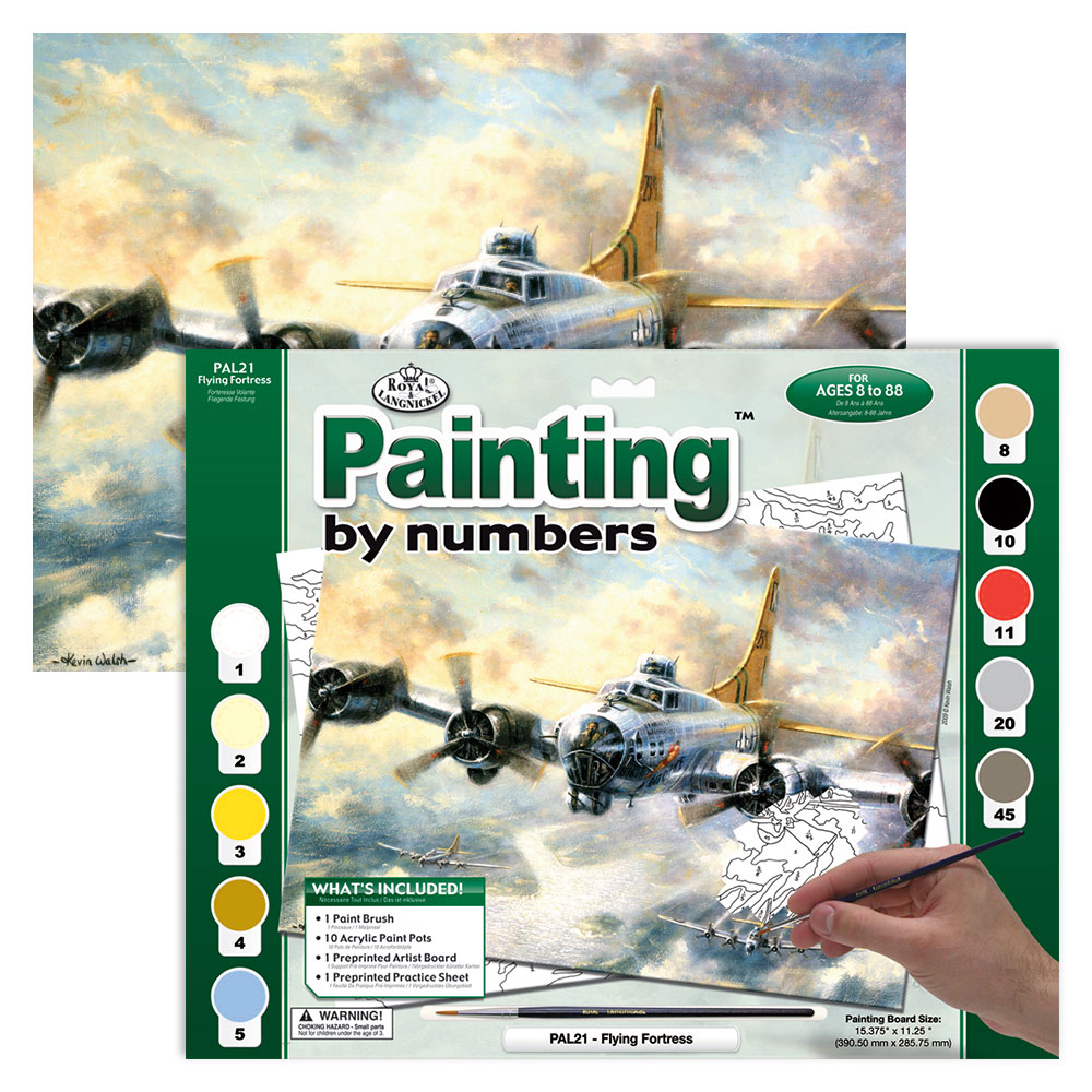 Royal & Langnickel Paint By Numbers Flying Fortress