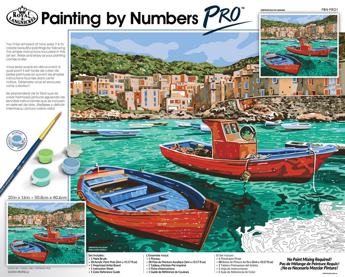 Royal & Langnickel Paint by Numbers Pro Crepuscolo In Laguna