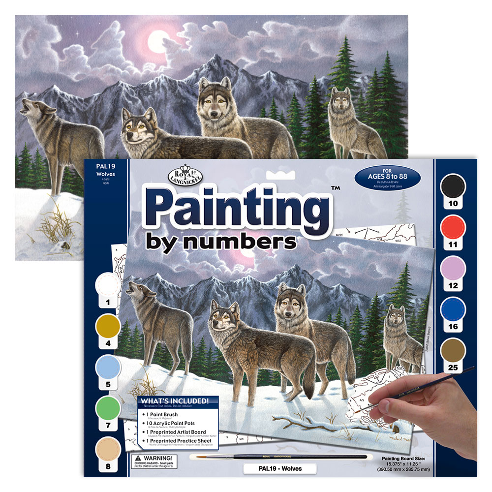 Royal & Langnickel Paint By Numbers Wolves