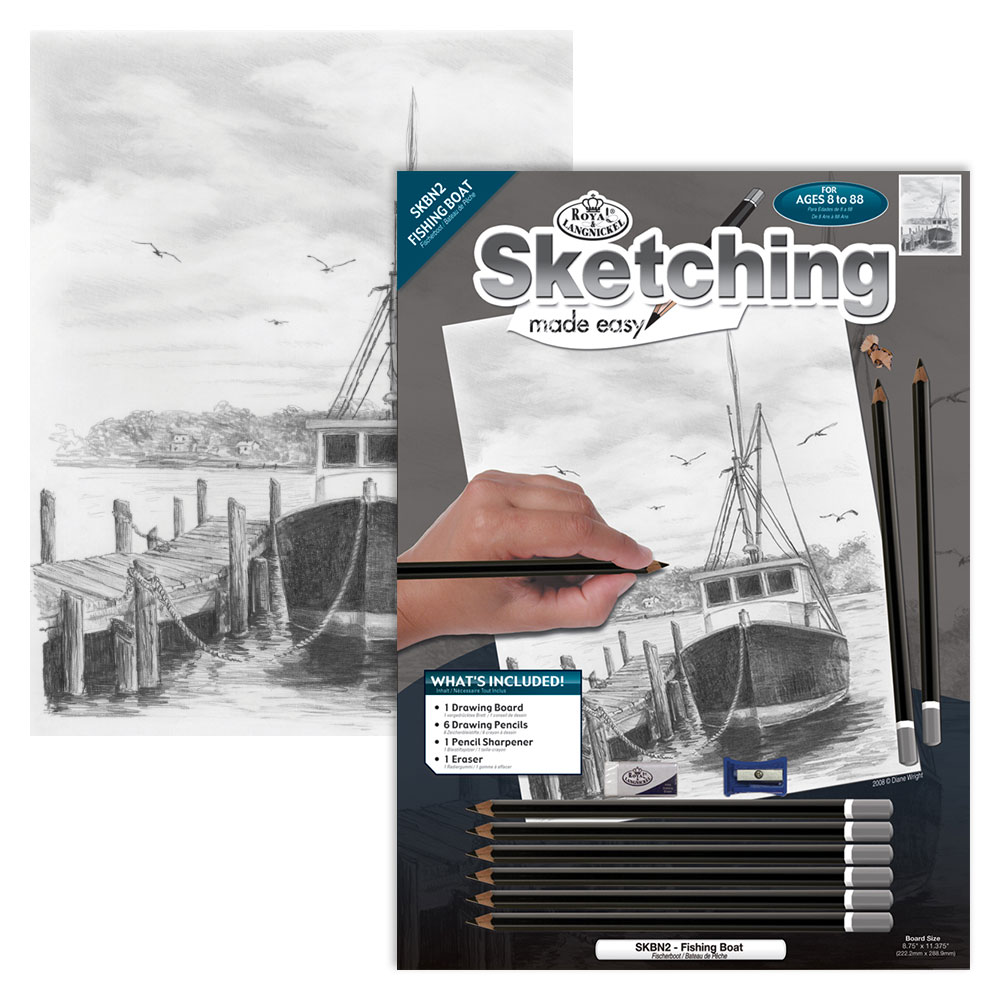 Royal & Langnickel Sketching Made Easy Fishing Boat