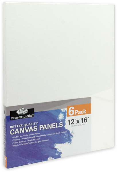 Royal Langnickel Canvas Panels 12"x16" (6 Pack) **ND**