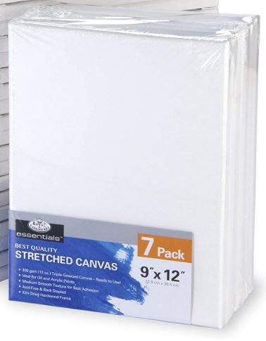 Royal Langnickel Canvas Stretched 9"x12" (7 Pack) **ND**