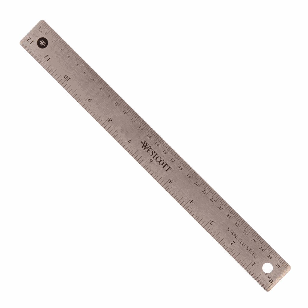 Ruler Acme Cork Back 12"
