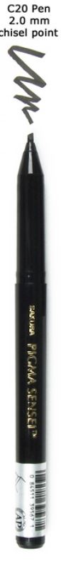 Sakura Pigma Sensei Slant Tip 2.0mm **ND**