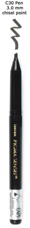 Sakura Pigma Sensei Slant Tip 3.0mm **ND**