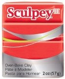 Sculpey III 2oz Red Hot Red **ND**