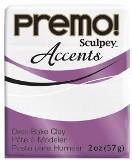 Sculpey Premo 2oz Accents Frost White Glitter **ND**