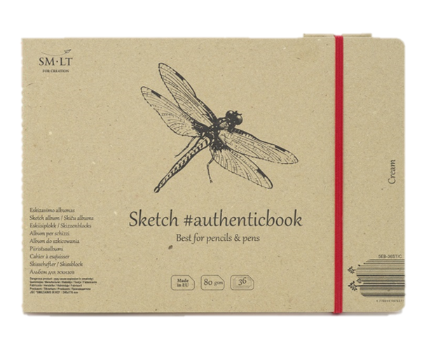 SM.LT authenticpad Album Sketch Cream 24.5cm x 176cm 80gsm 36shts **ND**