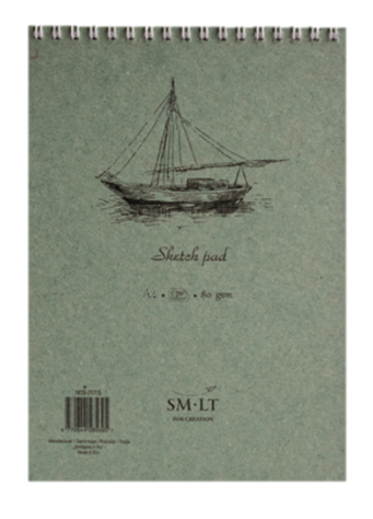 SM.LT authenticpad Coil Sketch A4 80gsm 120shts **ND**
